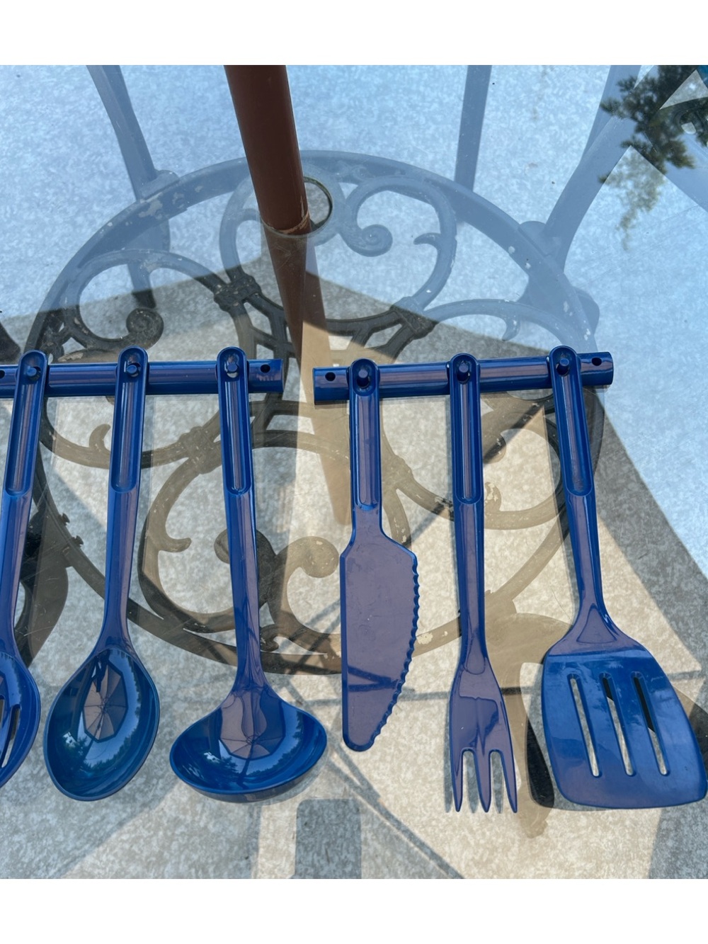 Vintage Tupperware Deep Blue Plastic Kitchen Accessory